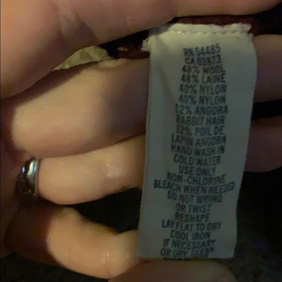 American Eagle Maroon Cable-Knit Sweater - Picture 6 of 6